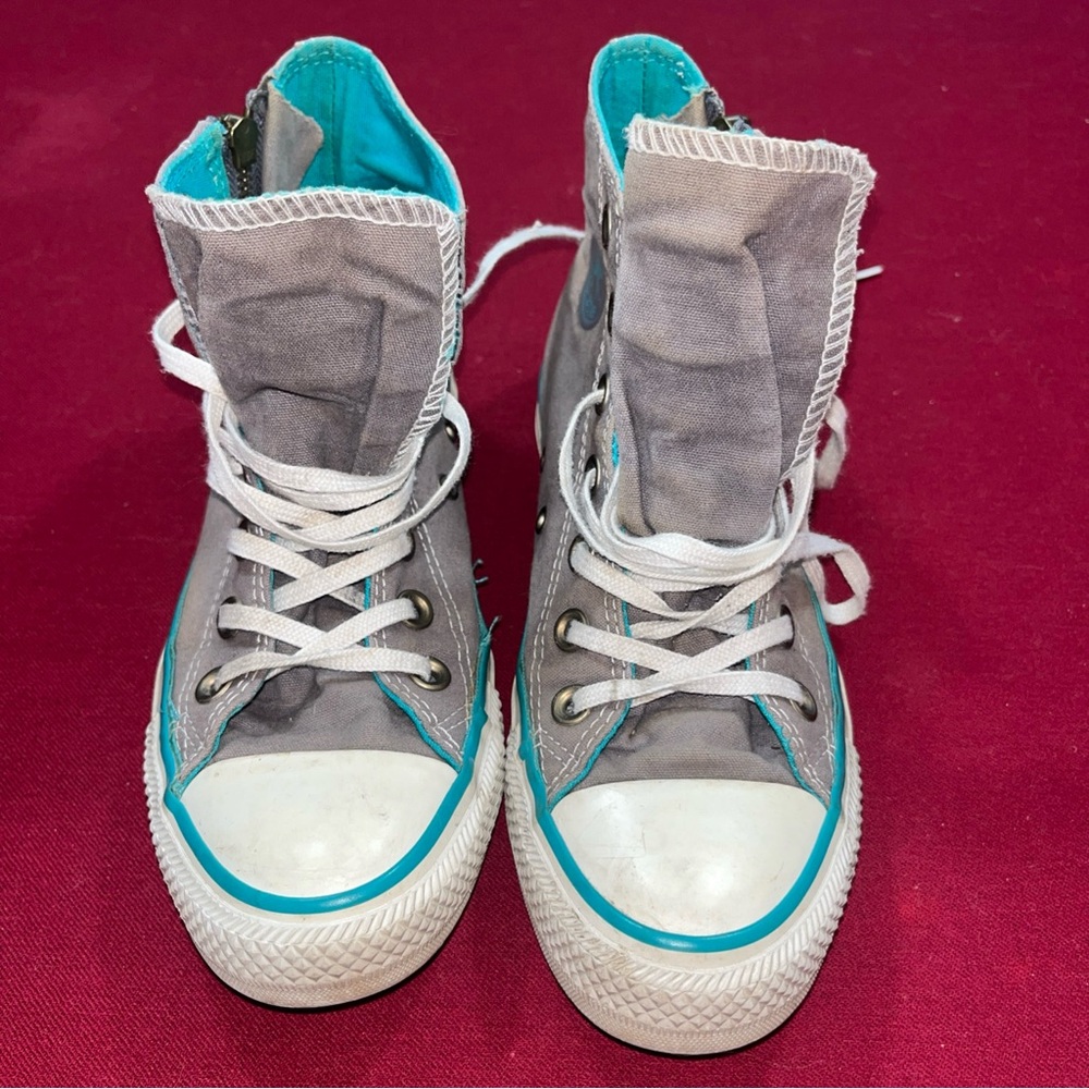 Chuck Taylor Converse All Star High Tops Limited Edition No Time To Lace Size 6 - Picture 11 of 14